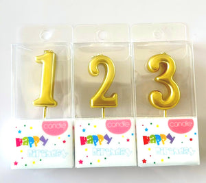 Numerical Birthday Candles