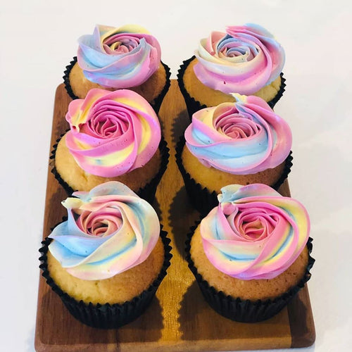 Rainbow Cupcakes (Box of 6)