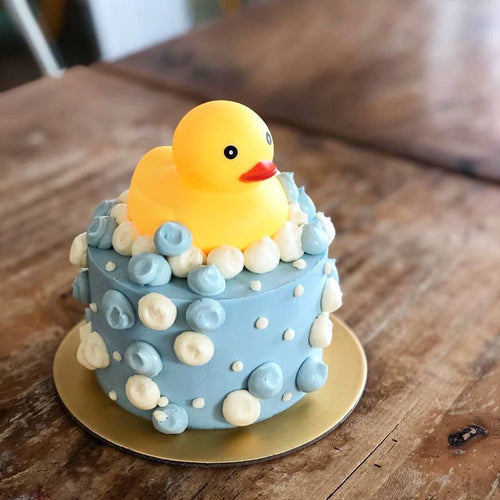 4-inch Rubber Ducky Smash Cake