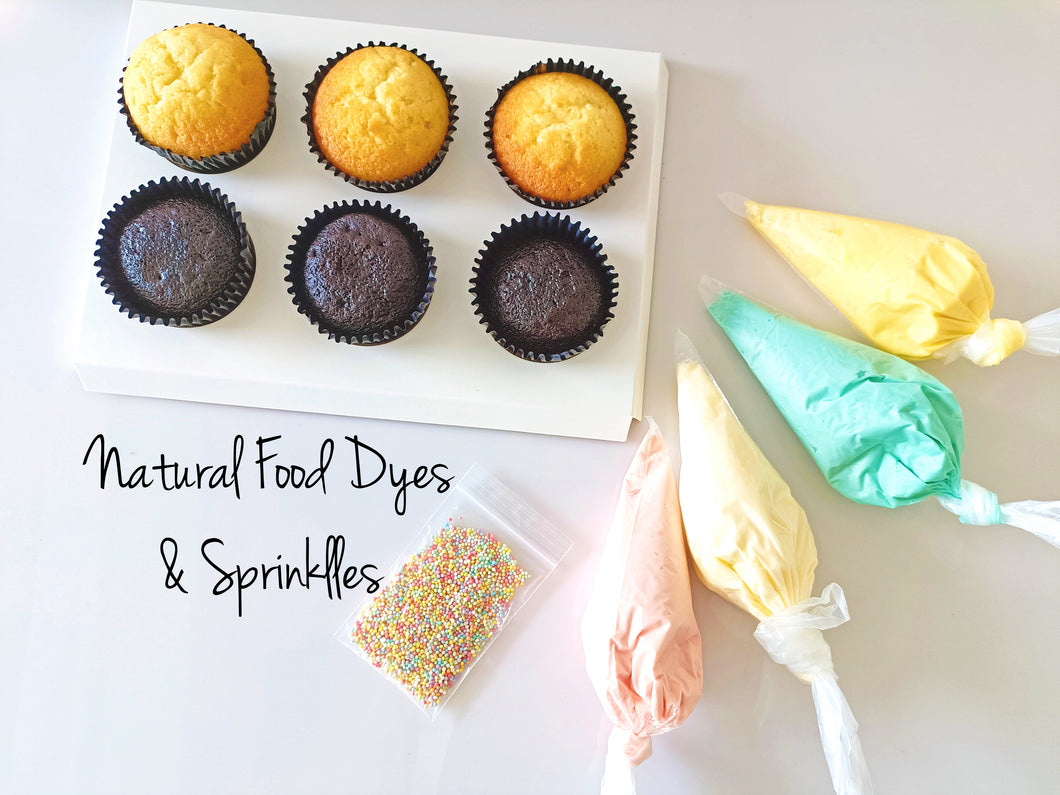 DIY Cupcake Decorating Kit - Natural Food Dyes only!