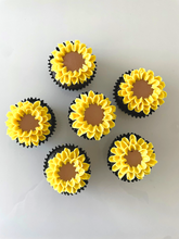 Load image into Gallery viewer, Sunflower Cupcakes (Box of 6)