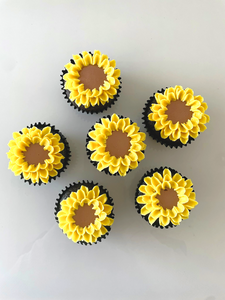 Sunflower Cupcakes (Box of 6)
